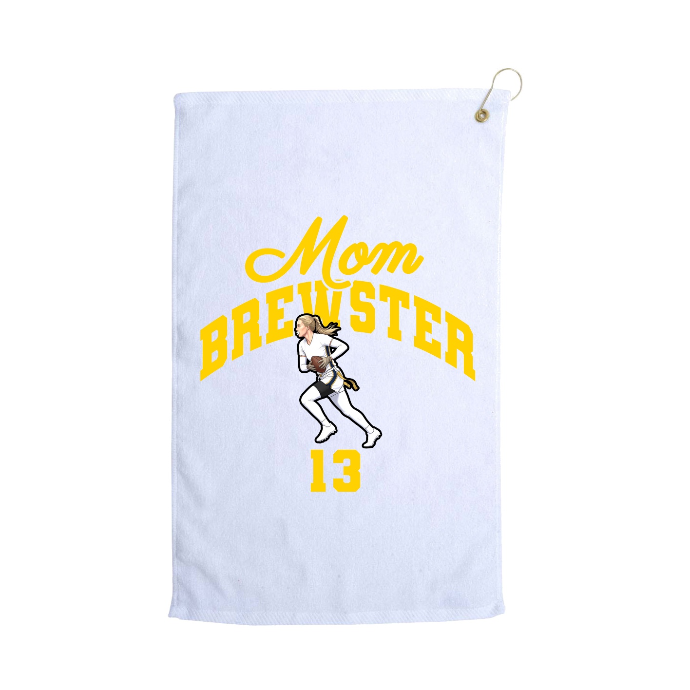Golf Towel — Mothers Day Arch in White