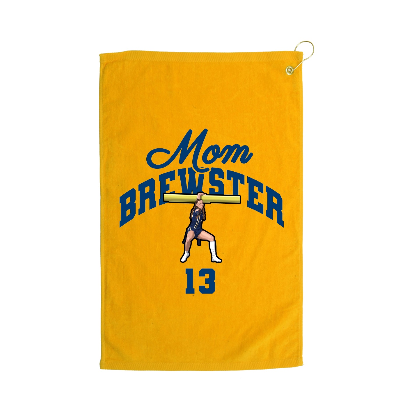 Golf Towel — Mothers Day Arch in Gold