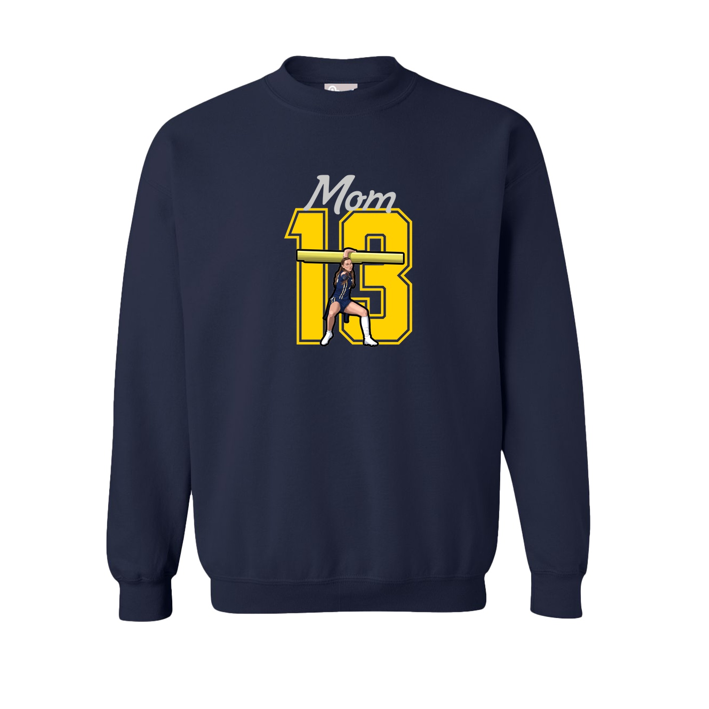 Fleece Crew — Mothers Day Shirsey in Navy