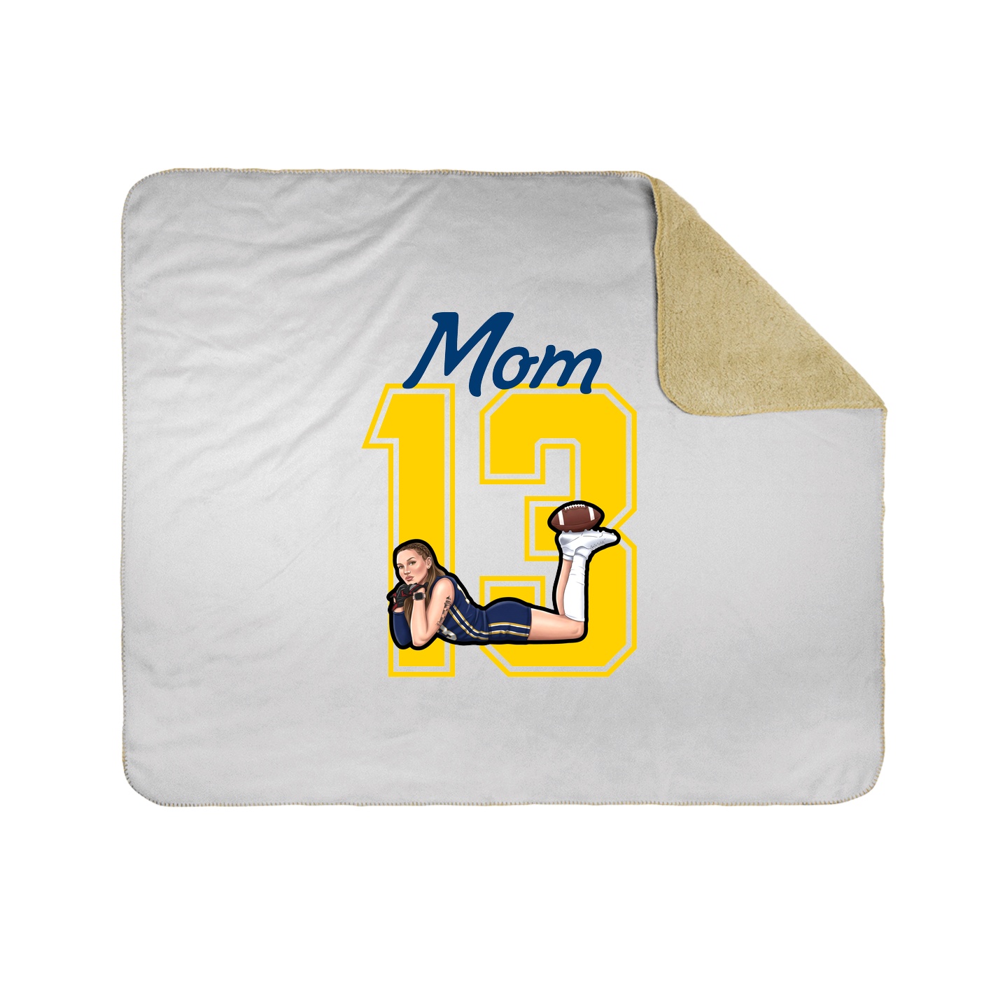 Throw Blanket — Mothers Day Shirsey in White