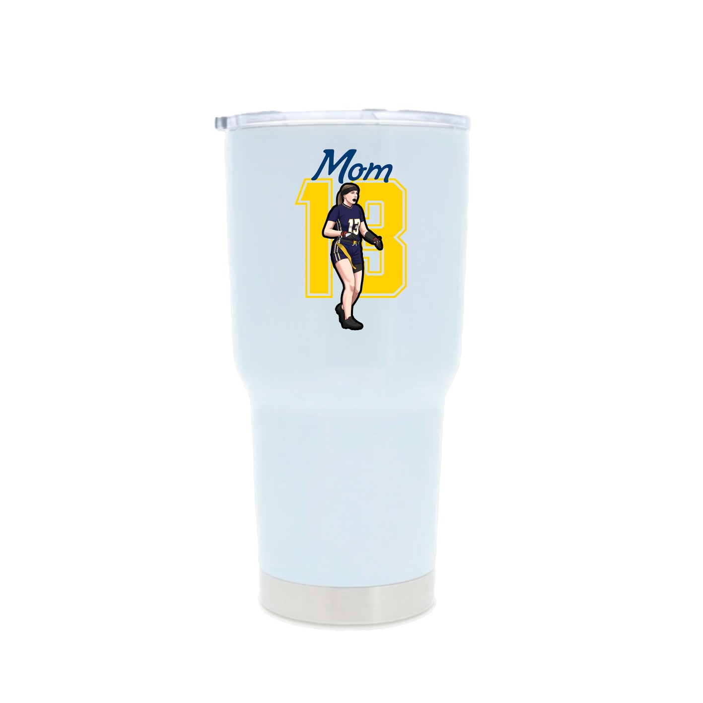 30oz Stainless Steel Tumbler — Mothers Day Shirsey in White