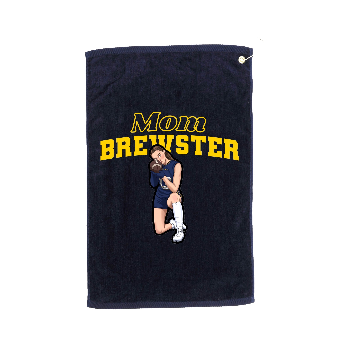 Golf Towel — Mothers Day Block in Navy