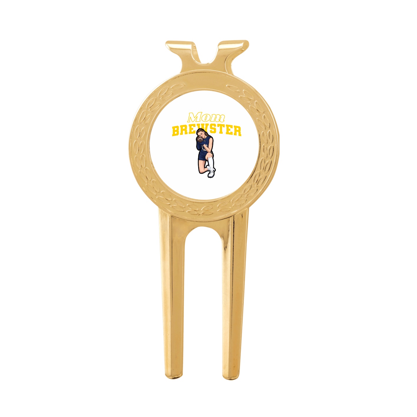 Divot Tool with Ball Marker — Mothers Day Block in Classic