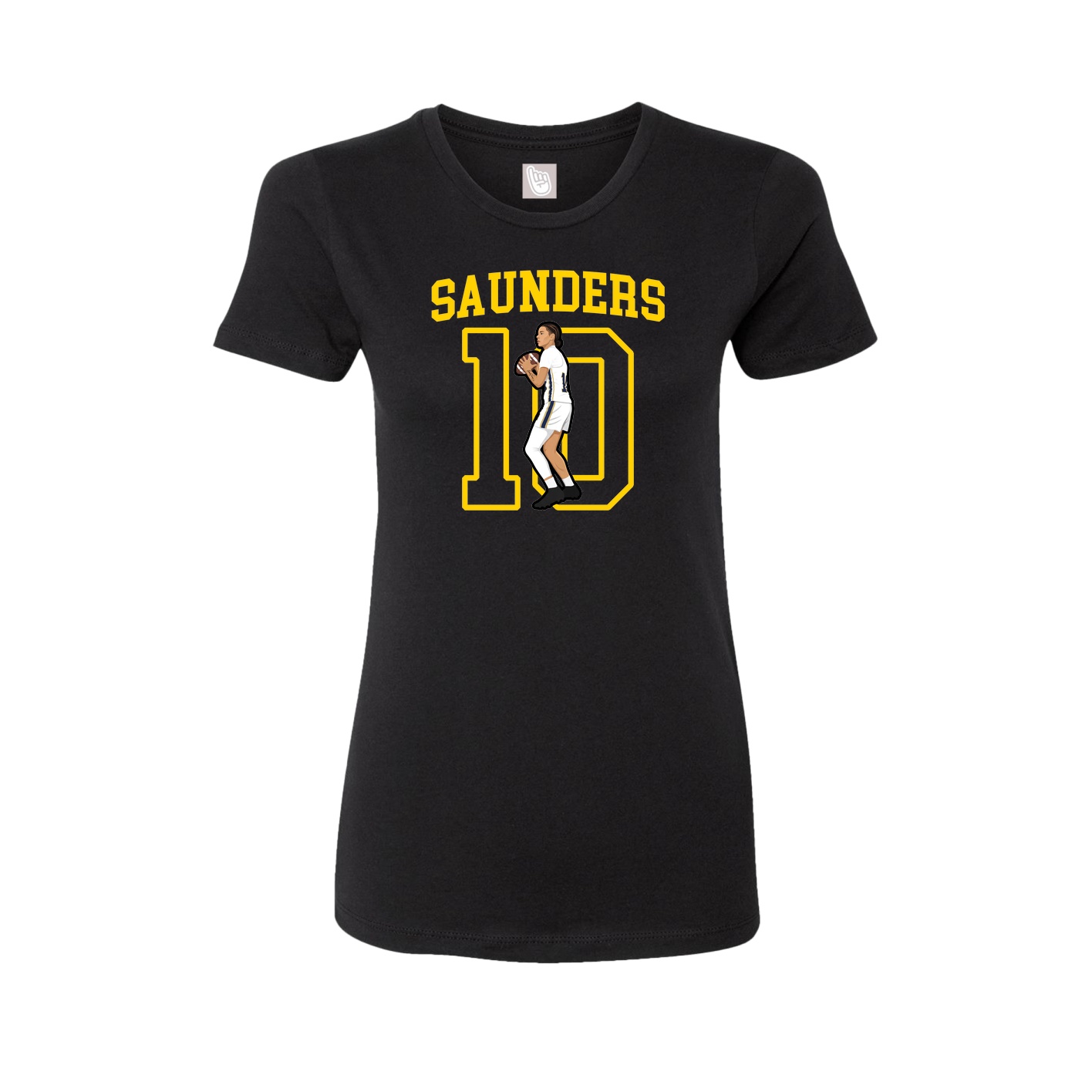 Fitted Women's Tee — Shirsey in Black