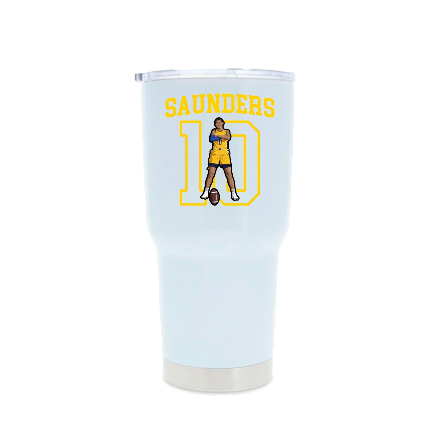 30oz Stainless Steel Tumbler — Shirsey in White
