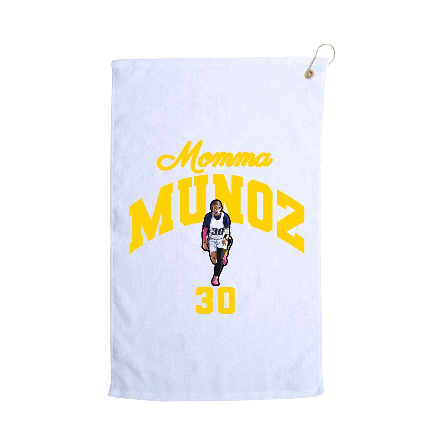 Golf Towel — Mothers Day Arch in White