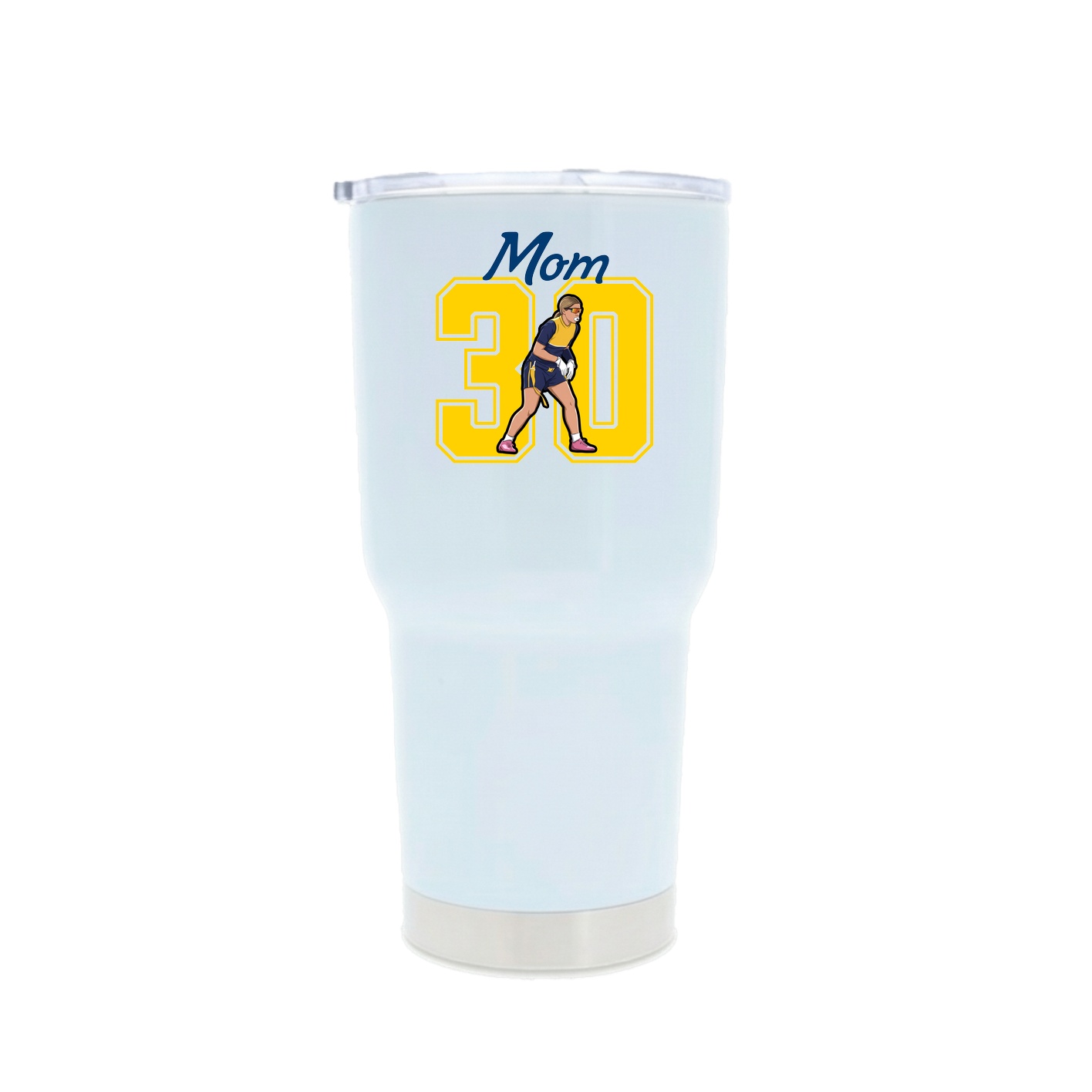 30oz Stainless Steel Tumbler — Mothers Day Shirsey in White