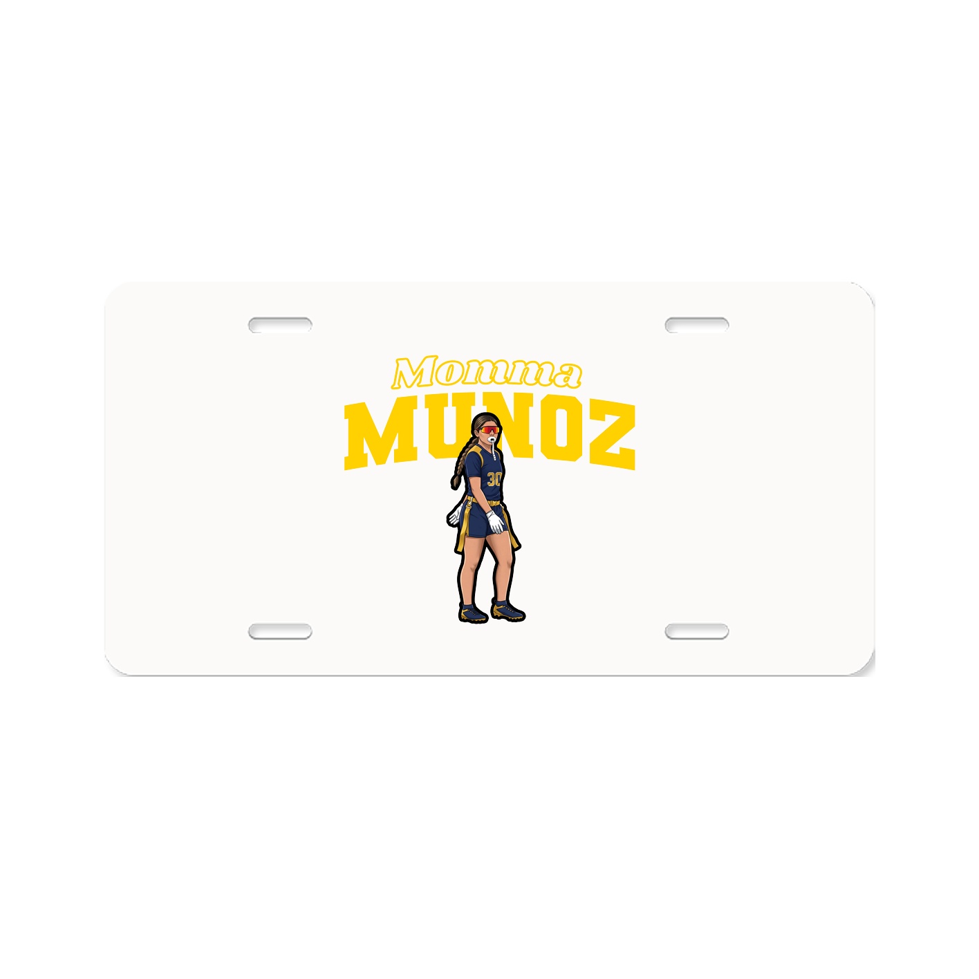 License Plate — Mothers Day Block in Classic