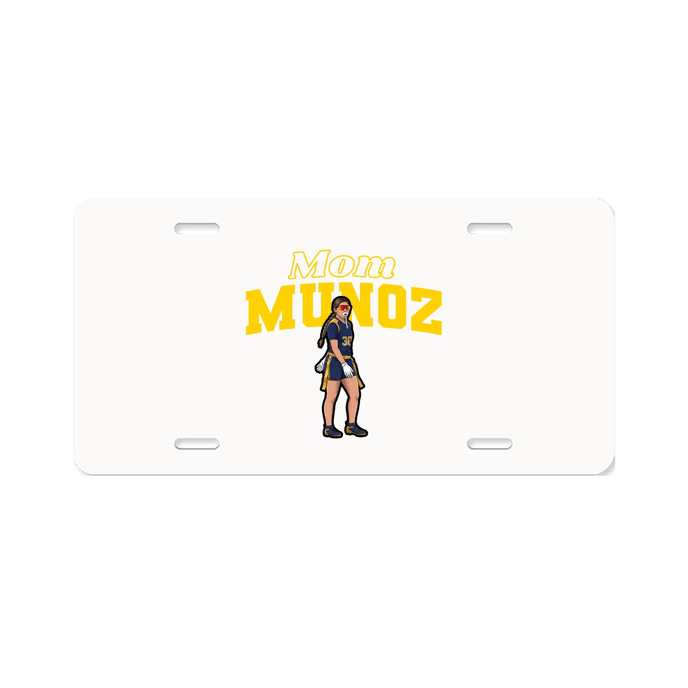 License Plate — Mothers Day Block in Classic