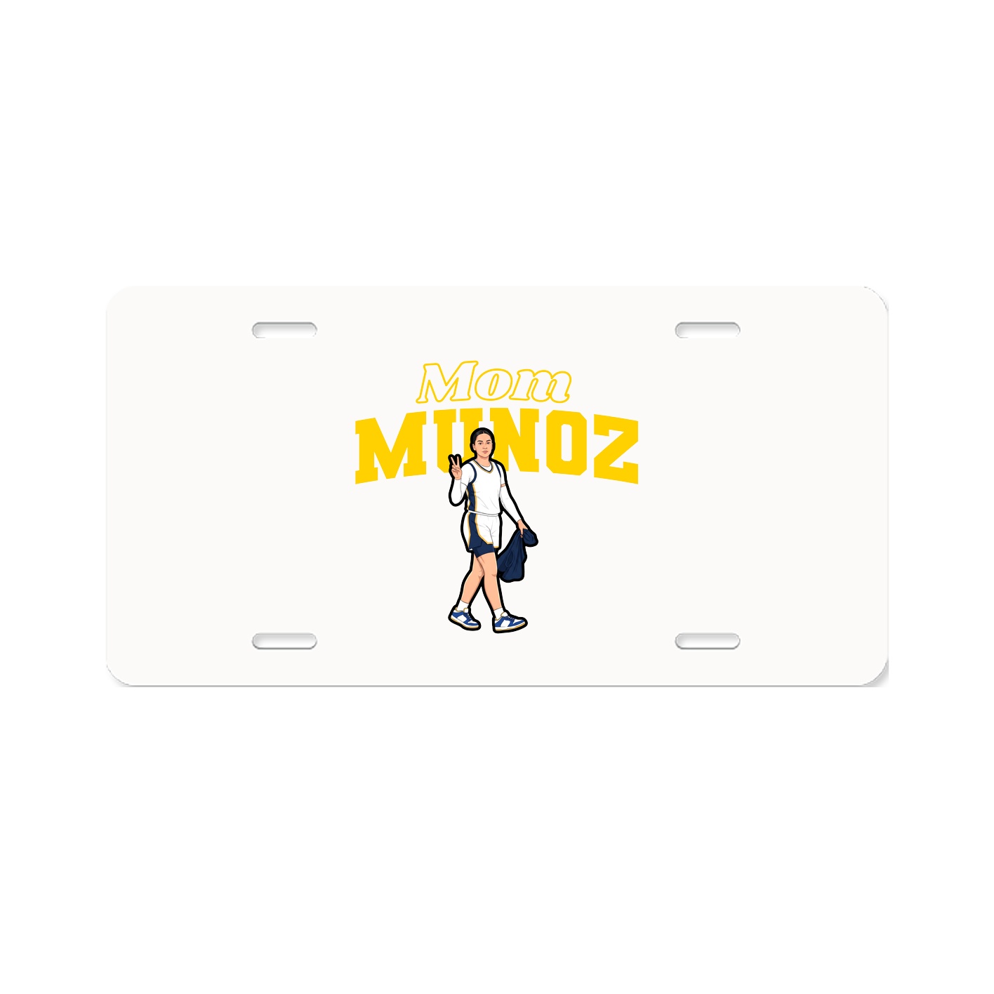 License Plate — Mothers Day Block in Classic
