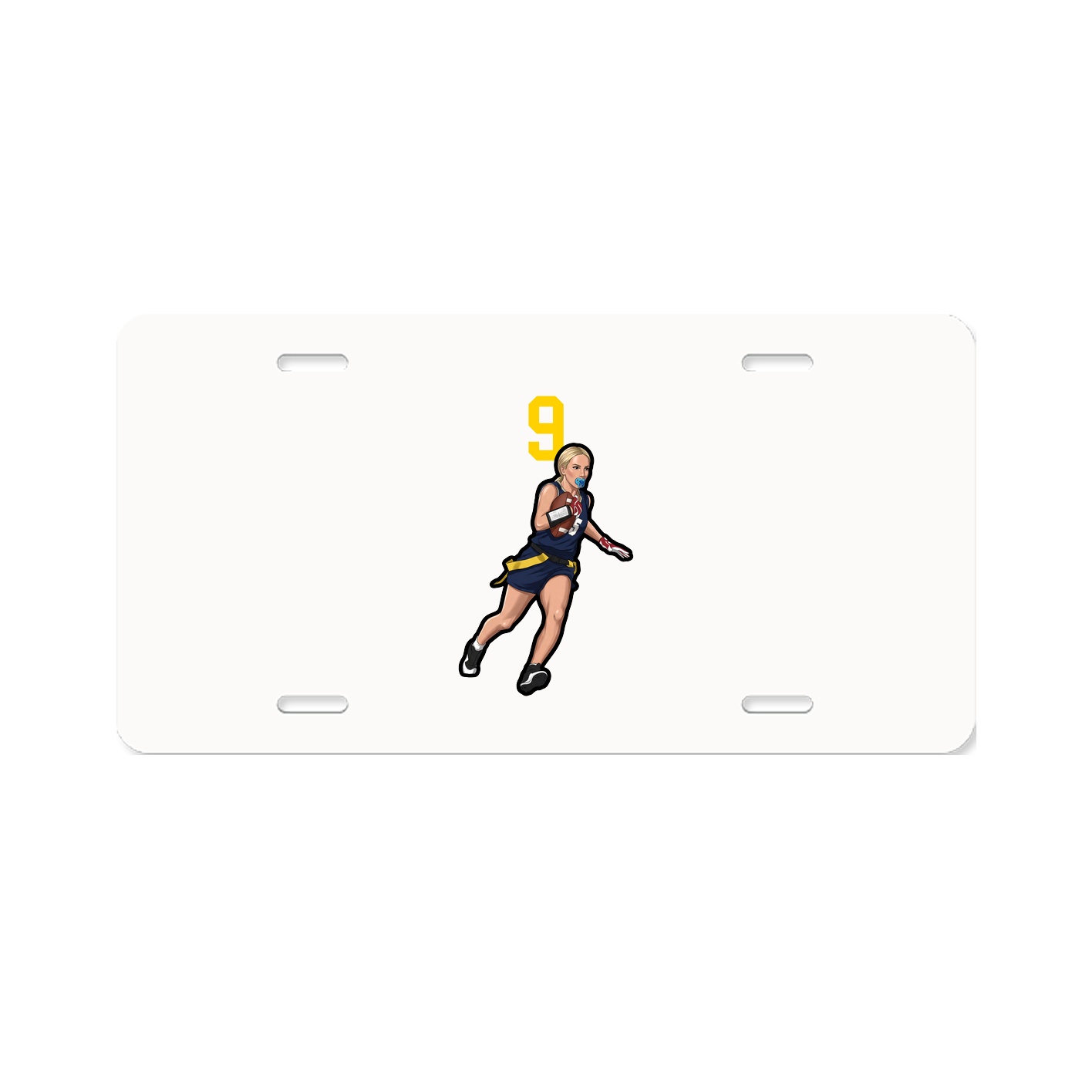 License Plate — Number Top in Classic
