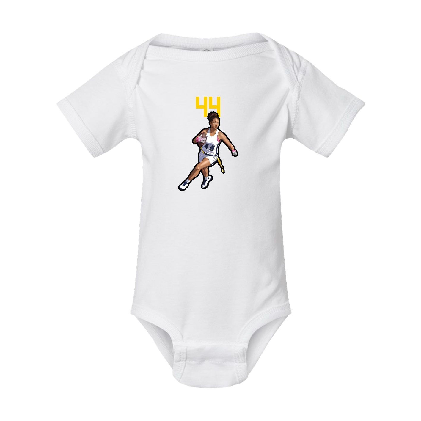 Baby Onesie — Number Top in White