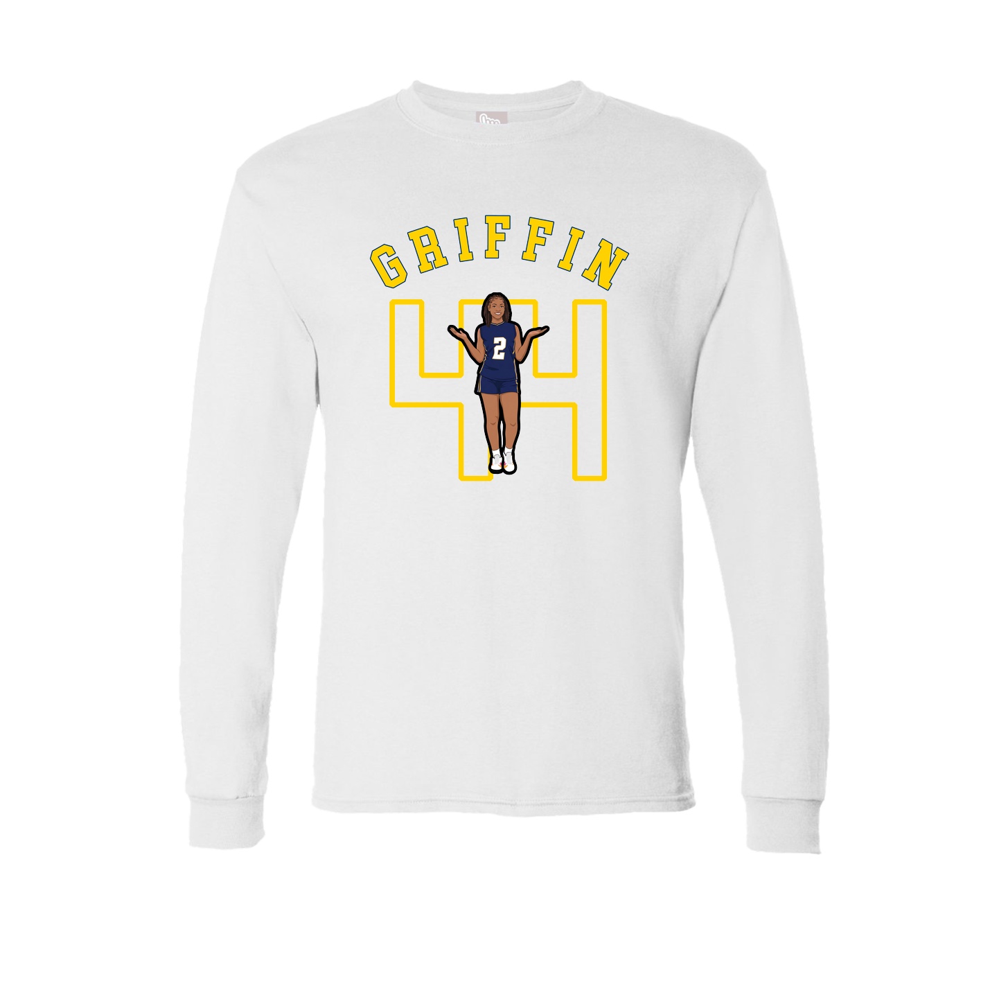 Long Sleeve Tee — Shirsey Arch in White