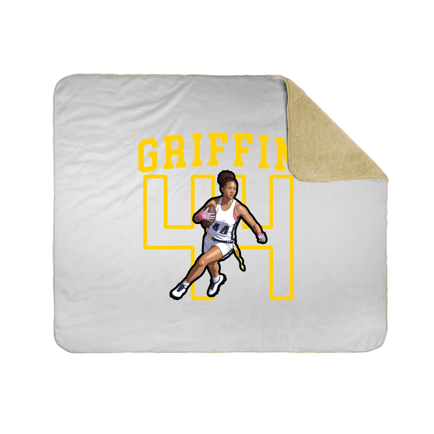 Throw Blanket — Shirsey in White