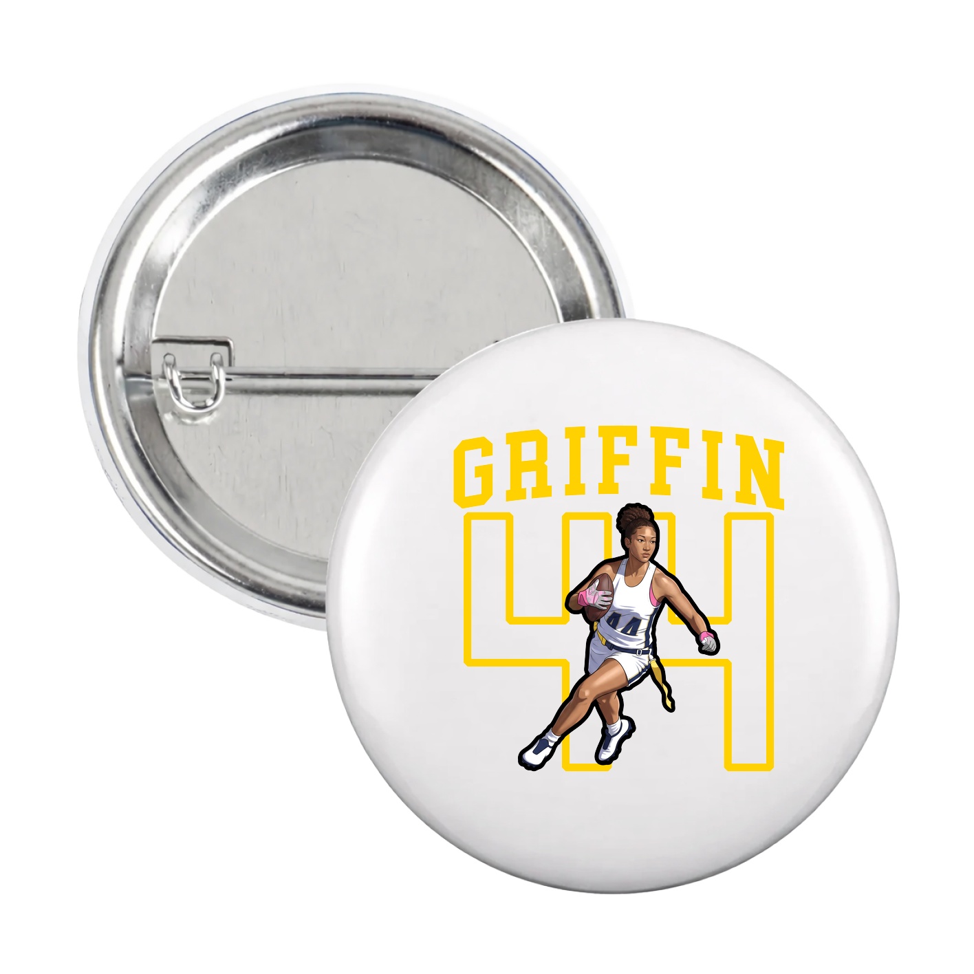 Game Day Button — Shirsey in White