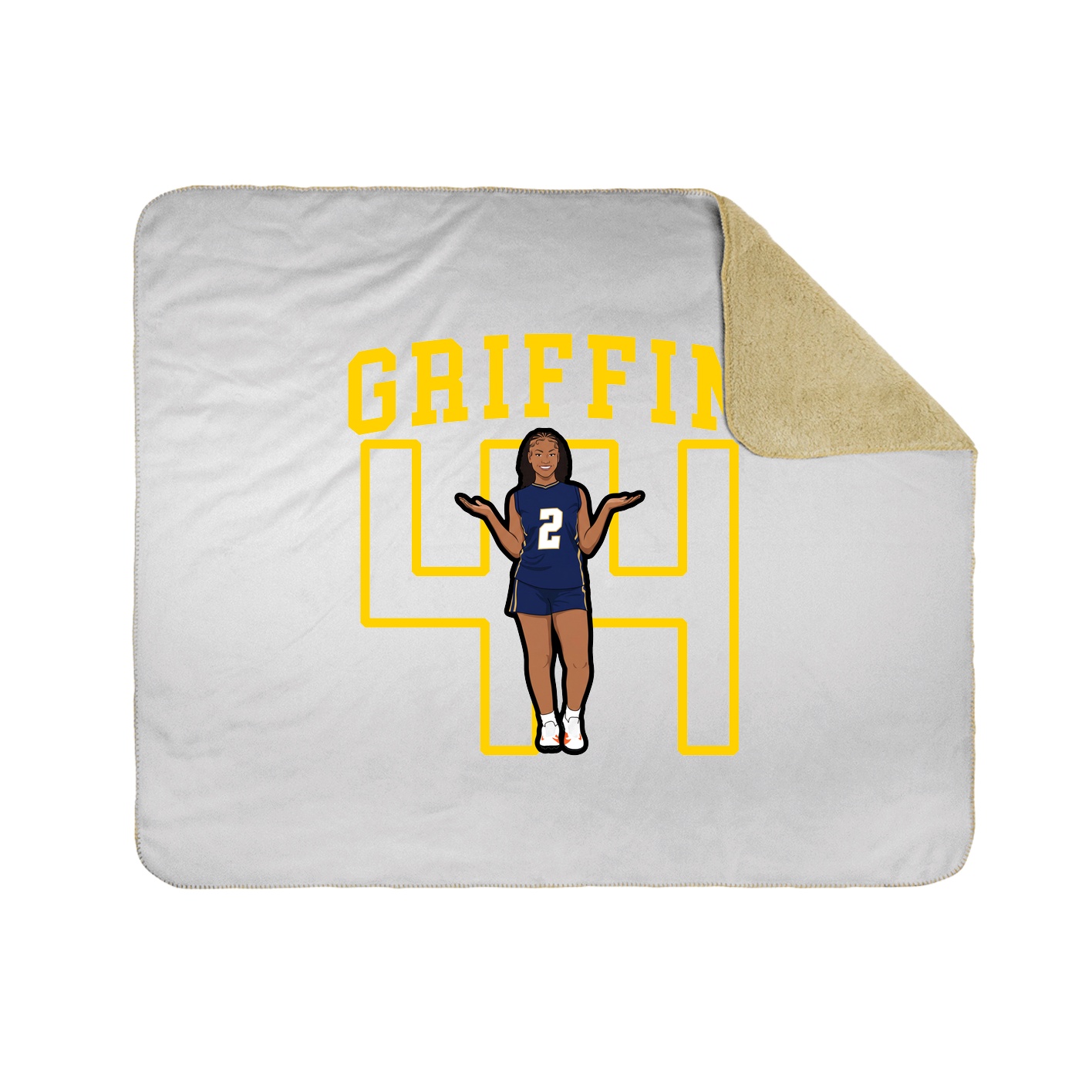 Throw Blanket — Shirsey in White