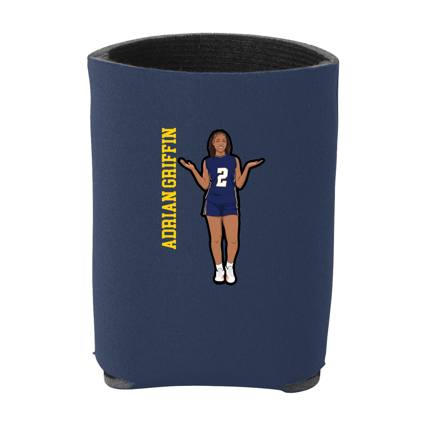 Can Holder — Name Vertical in Navy