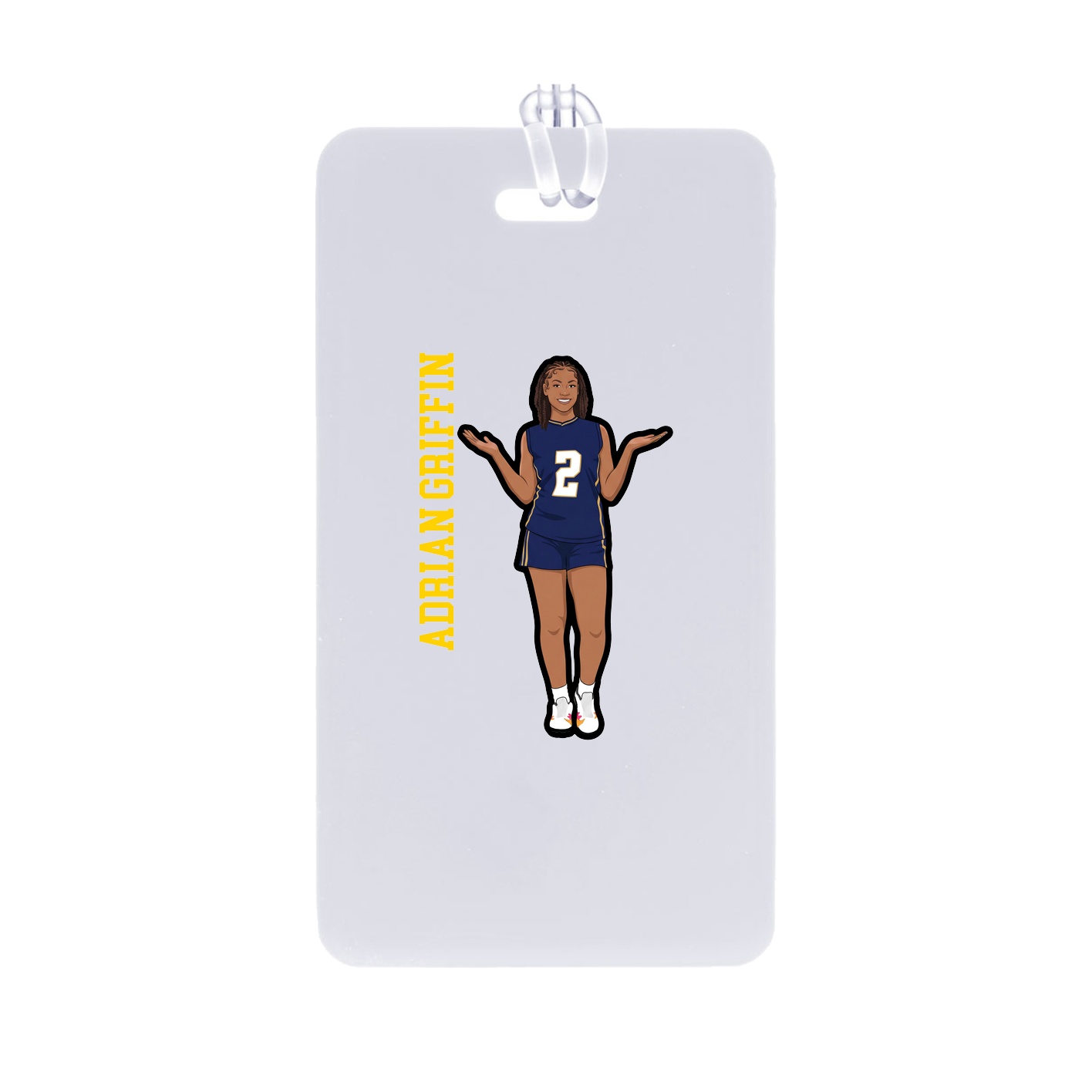 Bag Tag — Name Vertical in Classic