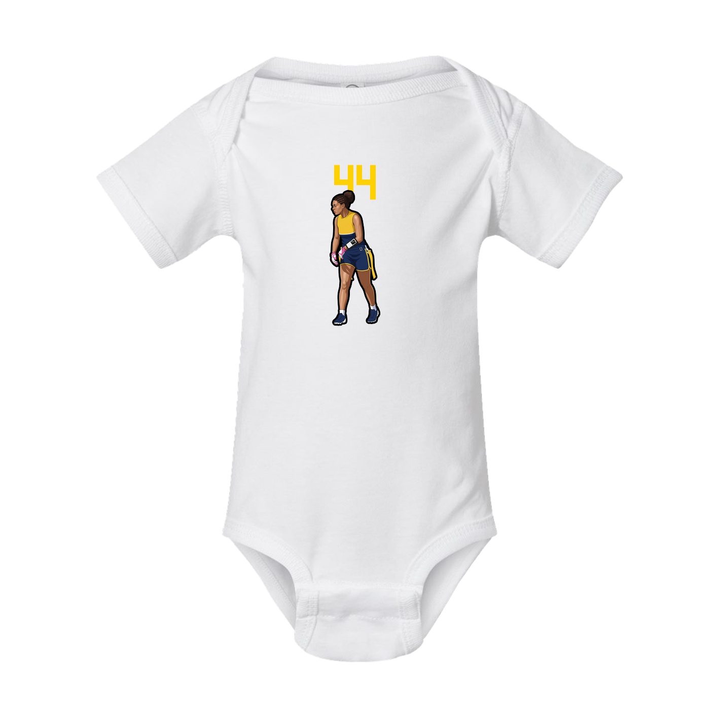 Baby Onesie — Number Top in White