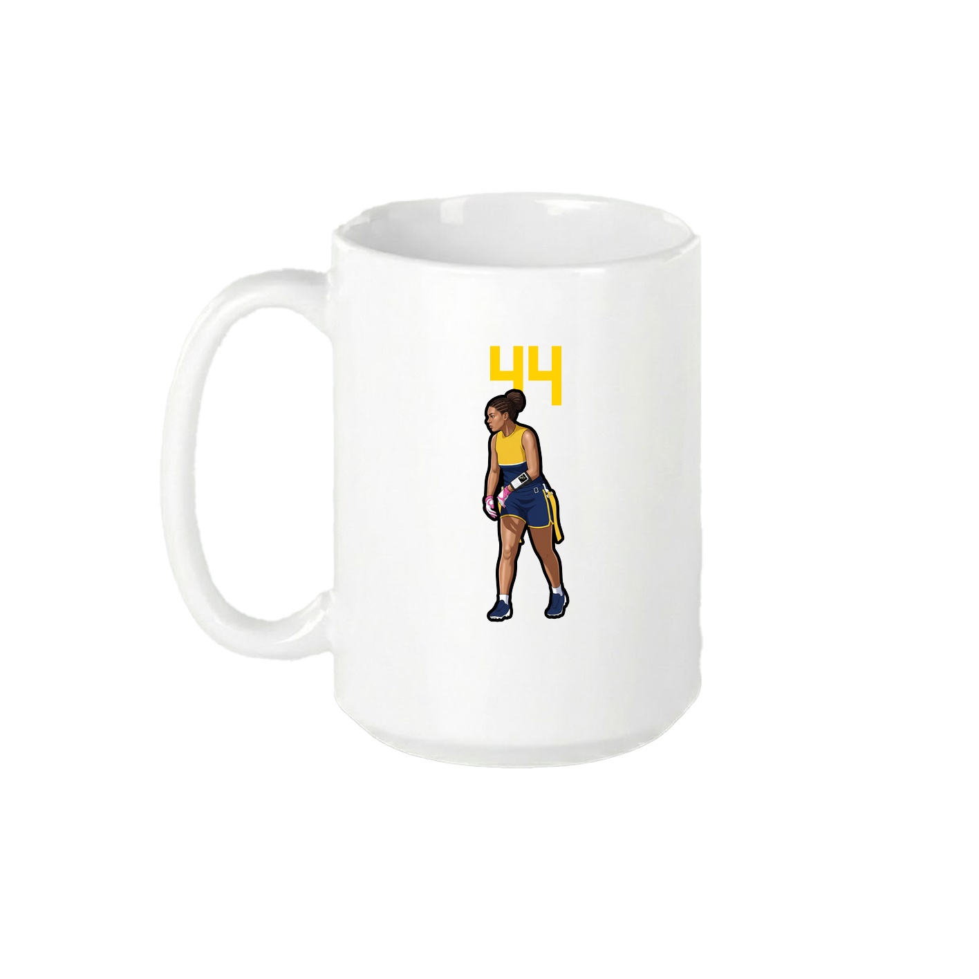15oz Coffee Mug — Number Top in White