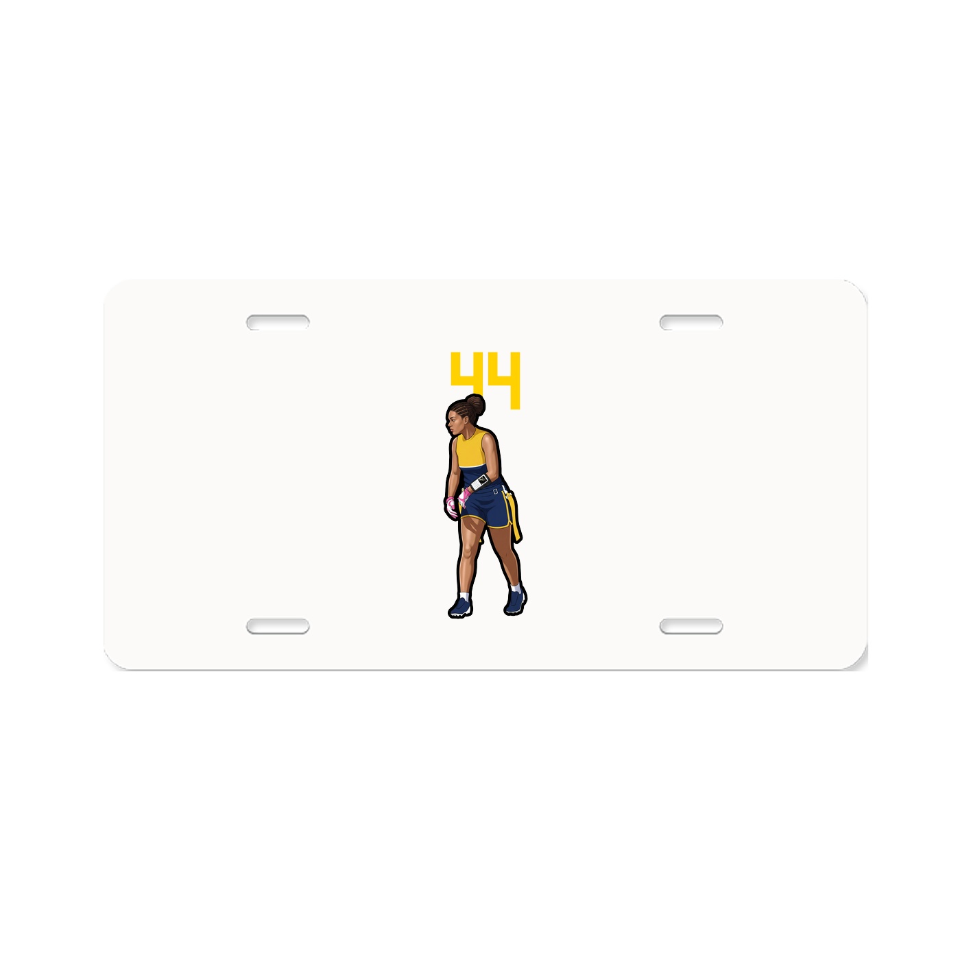 License Plate — Number Top in Classic