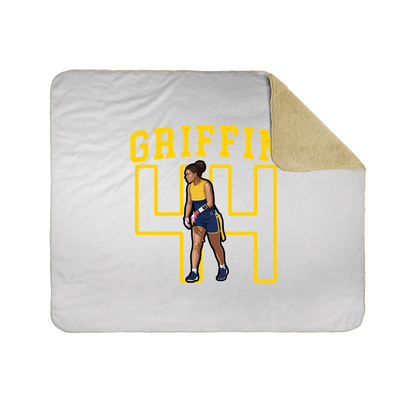Throw Blanket — Shirsey in White