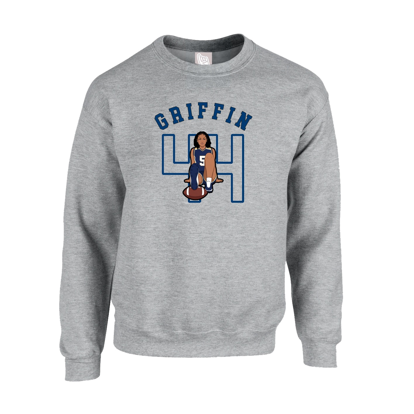 Fleece Crew — Shirsey Arch in Grey
