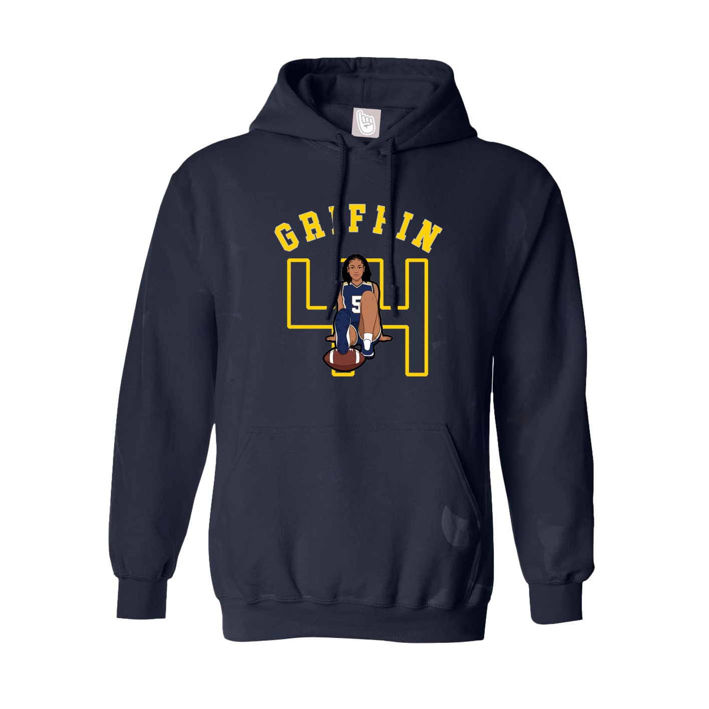 Youth Hoodie — Shirsey Arch in Navy