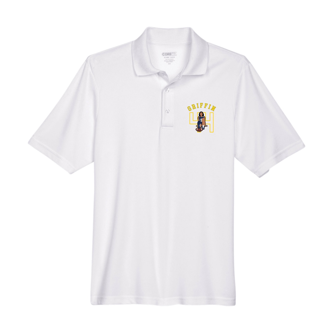 Performance Polo — Shirsey Arch in White