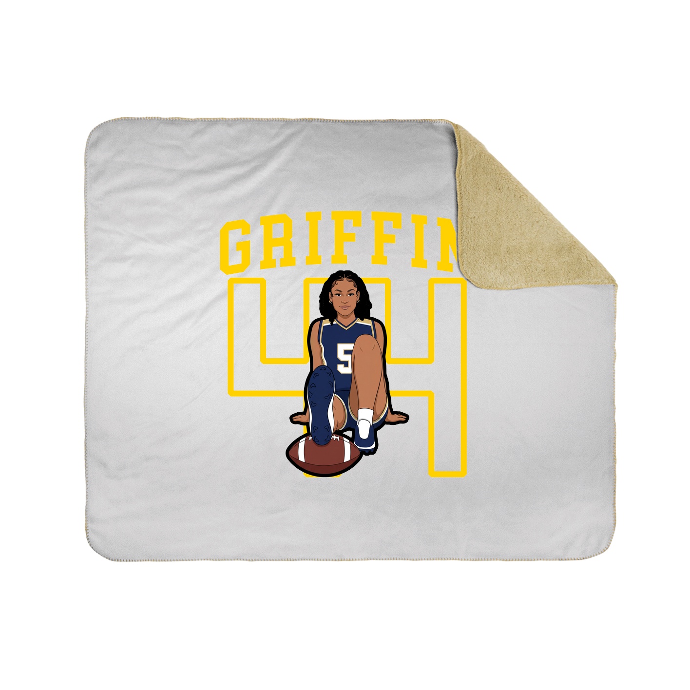 50x60 Sherpa Lined Throw Blanket