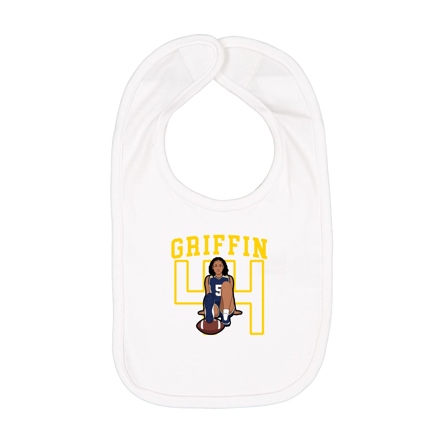 Infant Bib — Shirsey in White