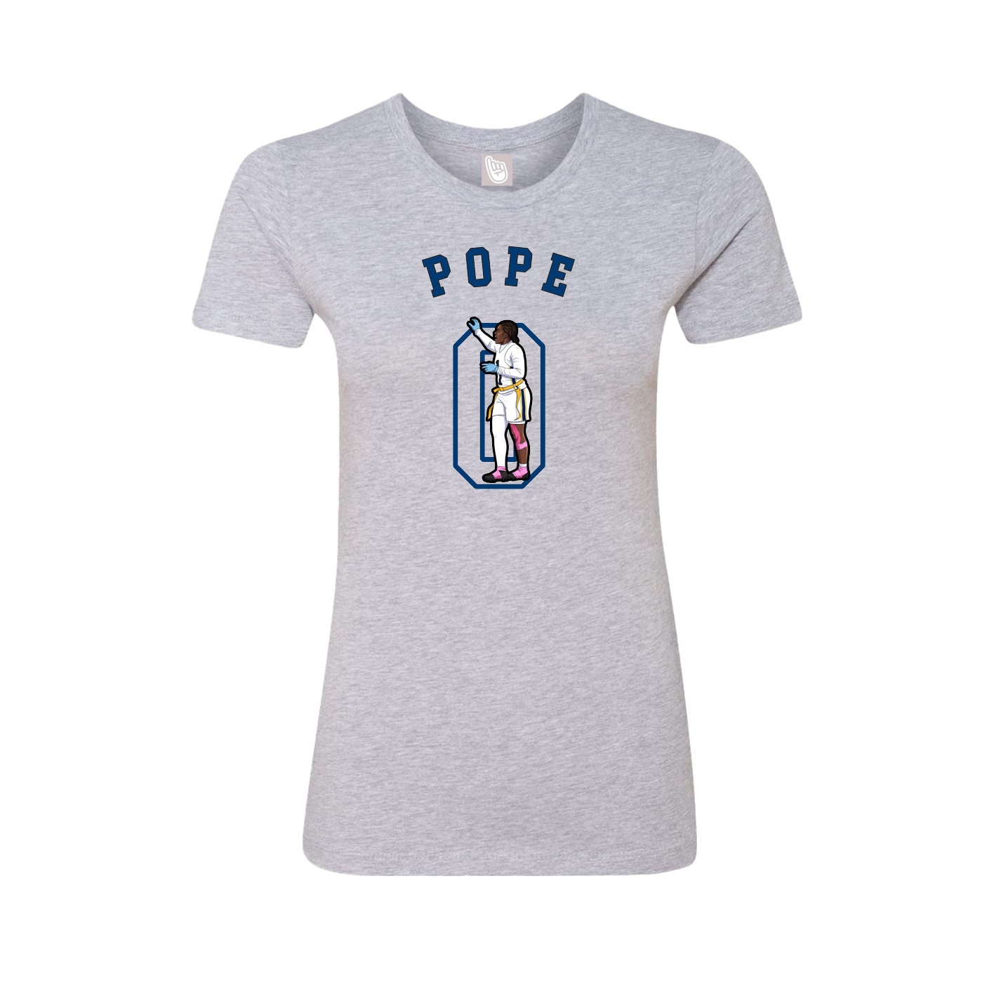 Fitted Women's Tee — Shirsey Arch in Grey