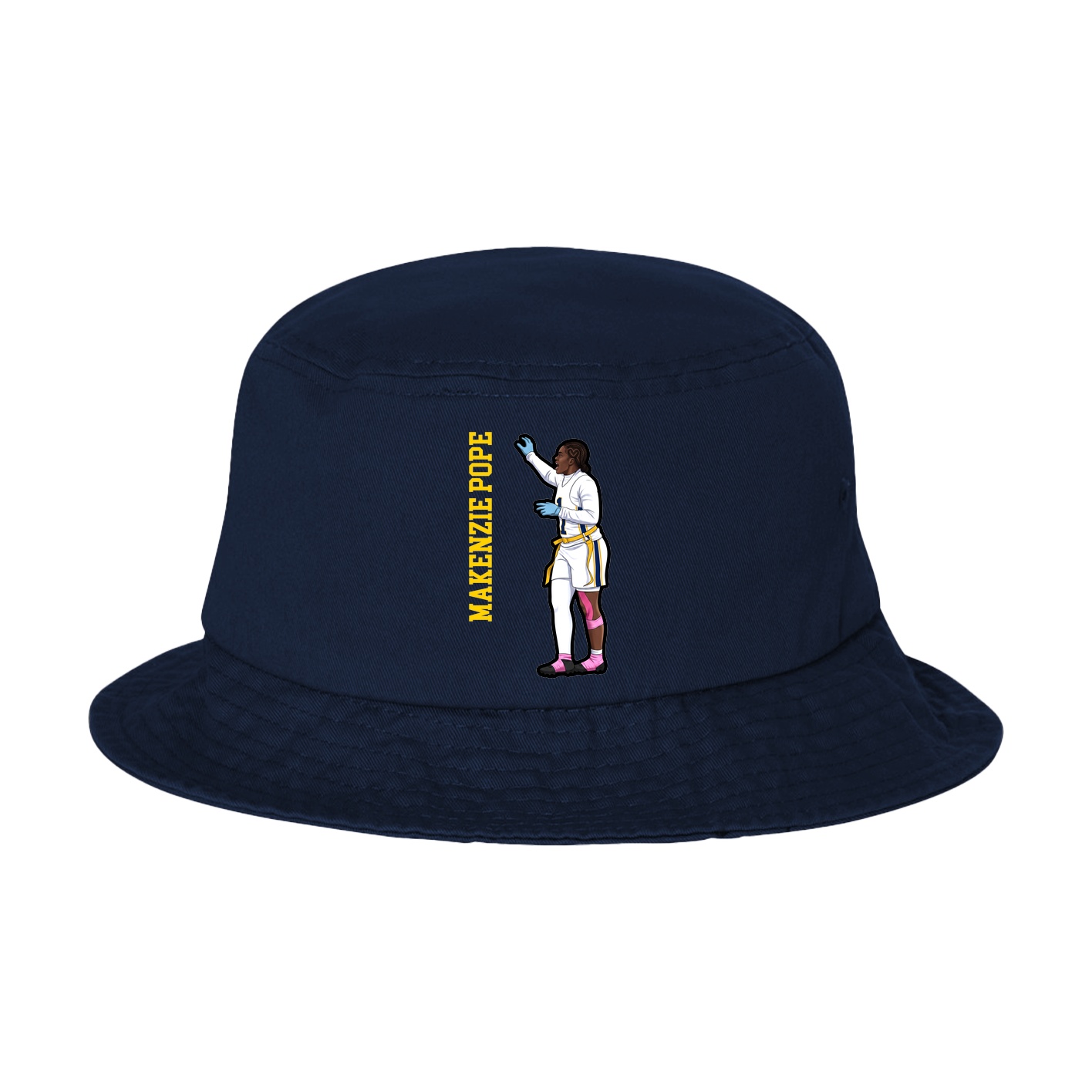 Bucket Cap — Name Vertical in Navy