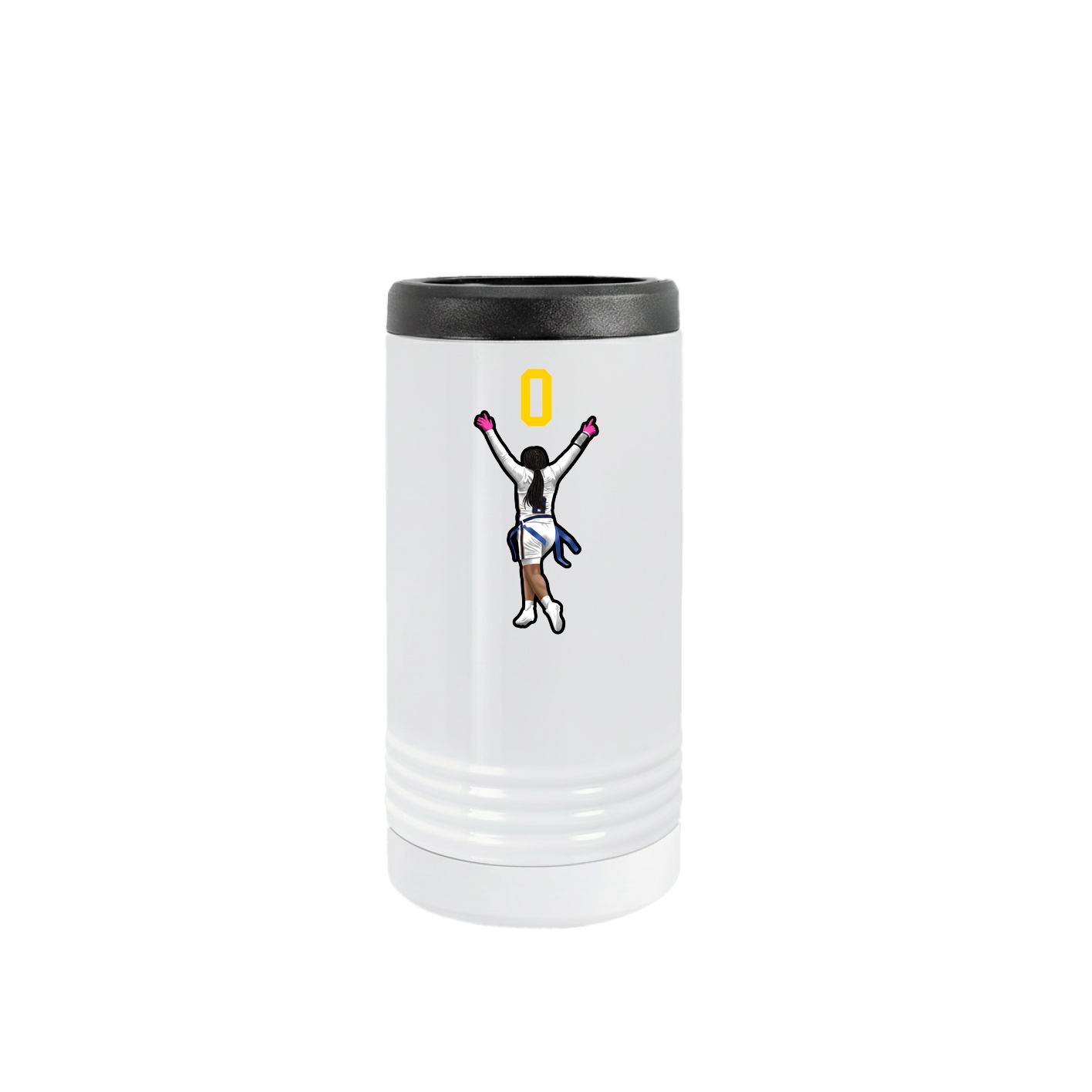 Slim Beverage Holder — Number Top in White