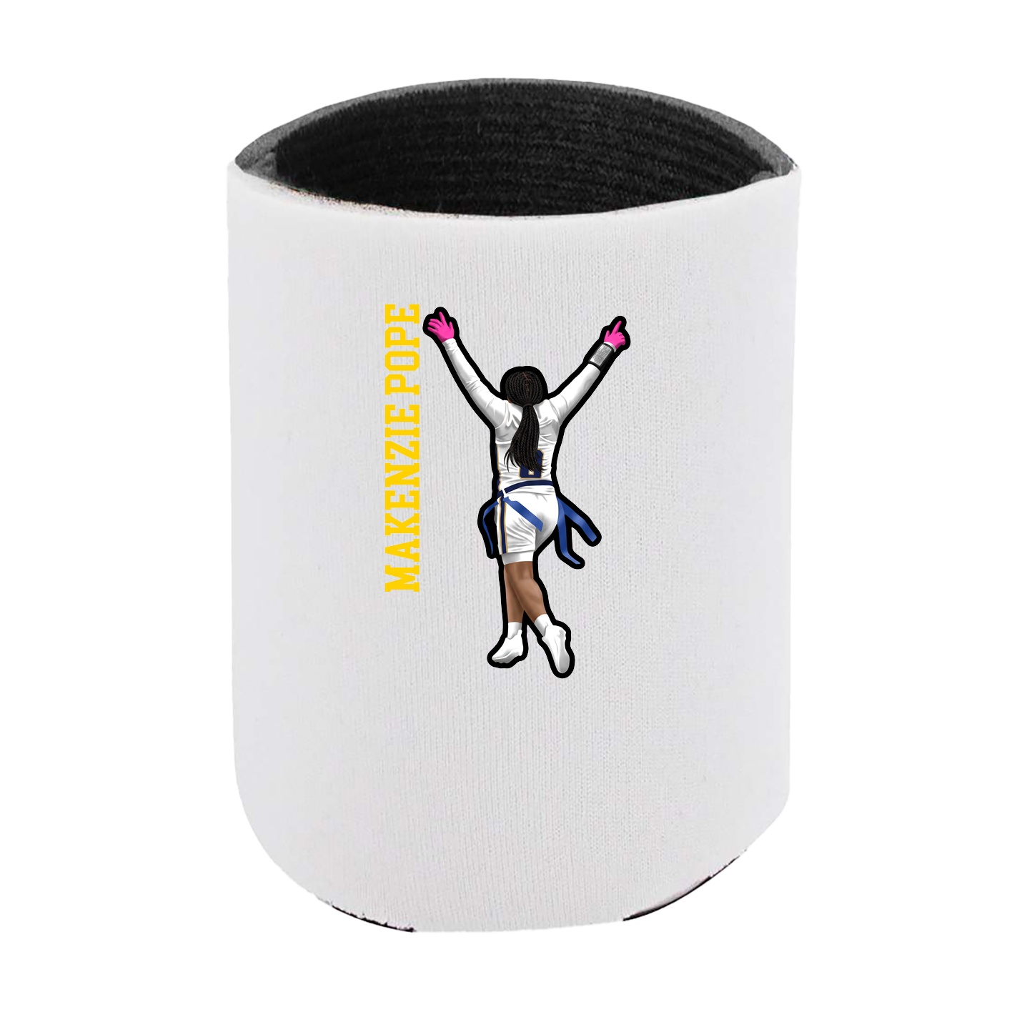 Can Holder — Name Vertical in White
