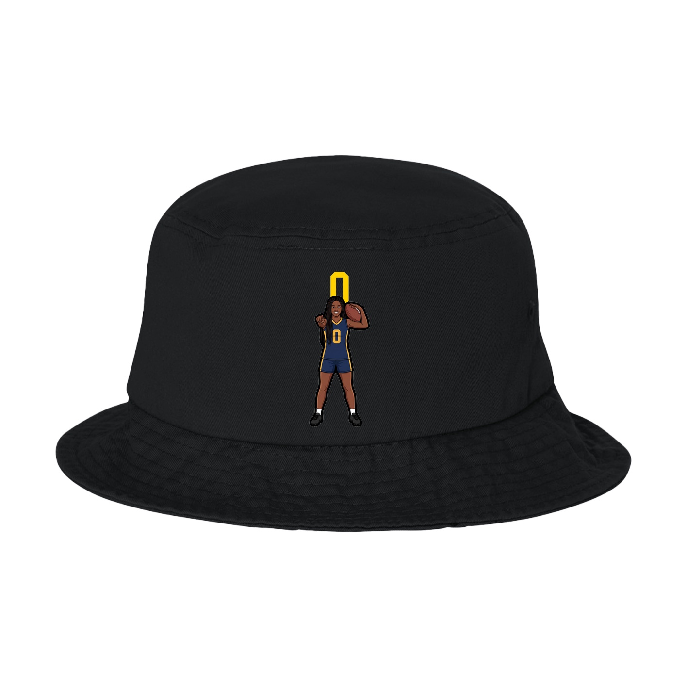 Bucket Cap — Number Top in Black
