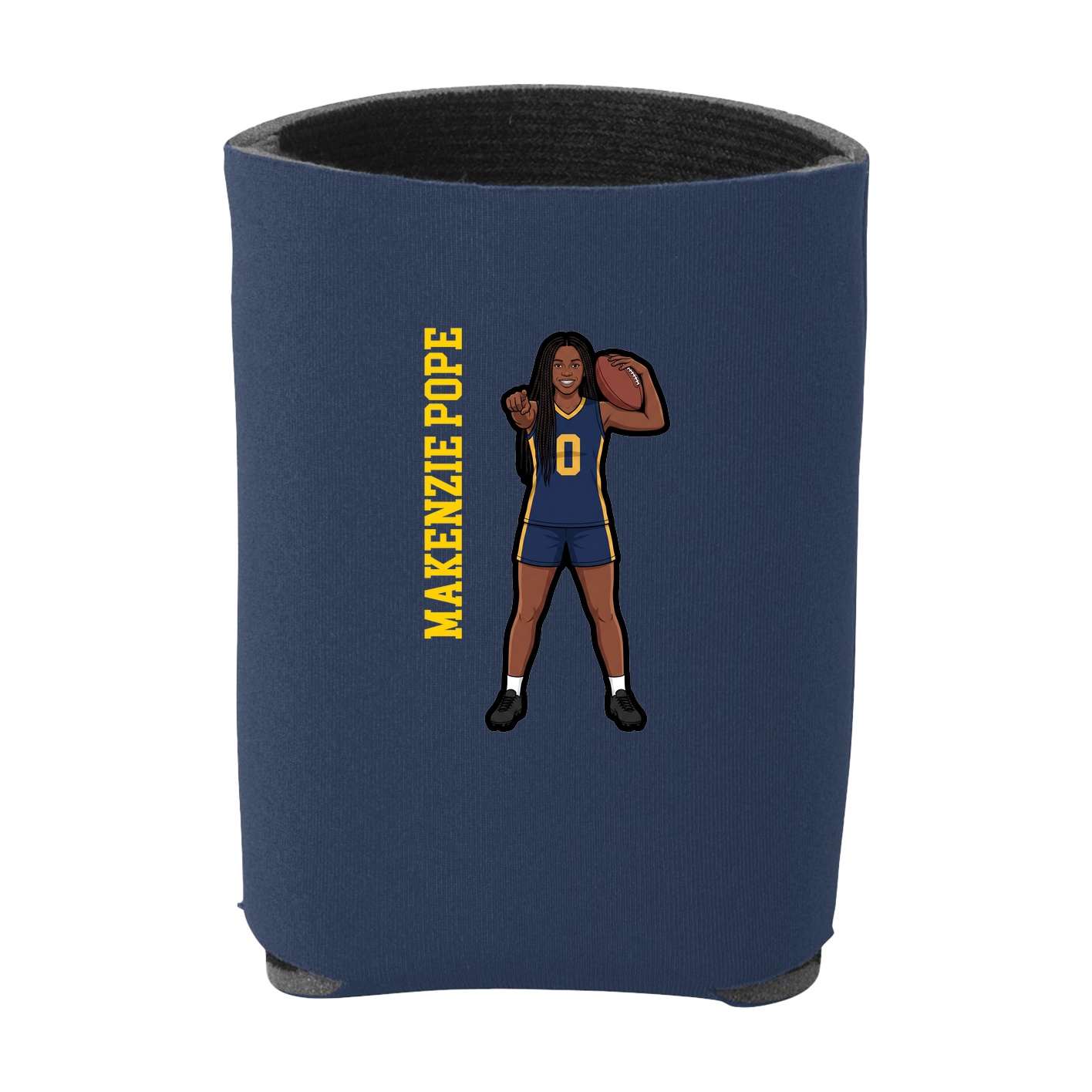 Can Holder — Name Vertical in Navy