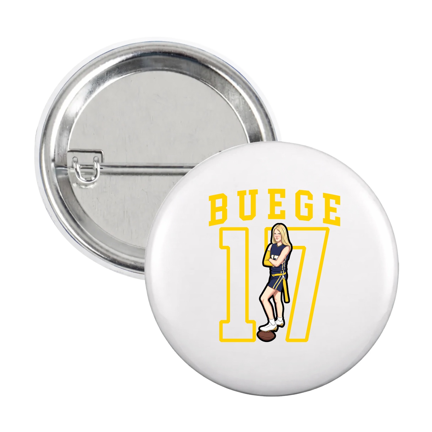 Game Day Button — Shirsey in White