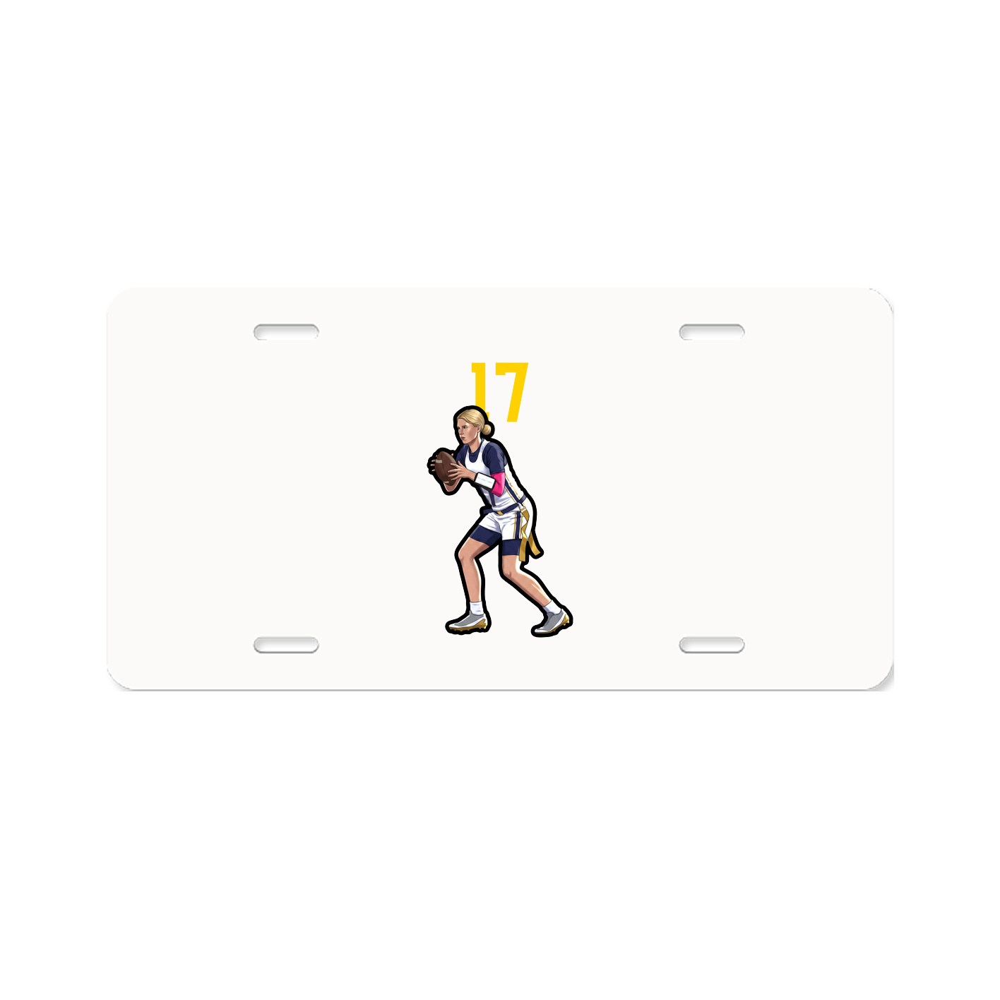 License Plate — Number Top in Classic