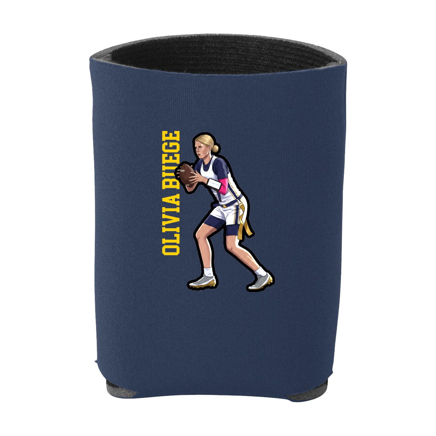 Can Holder — Name Vertical in Navy