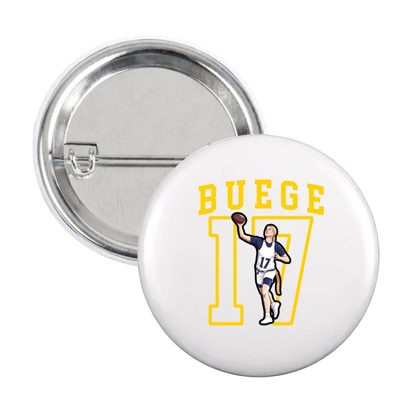 Game Day Button — Shirsey in White