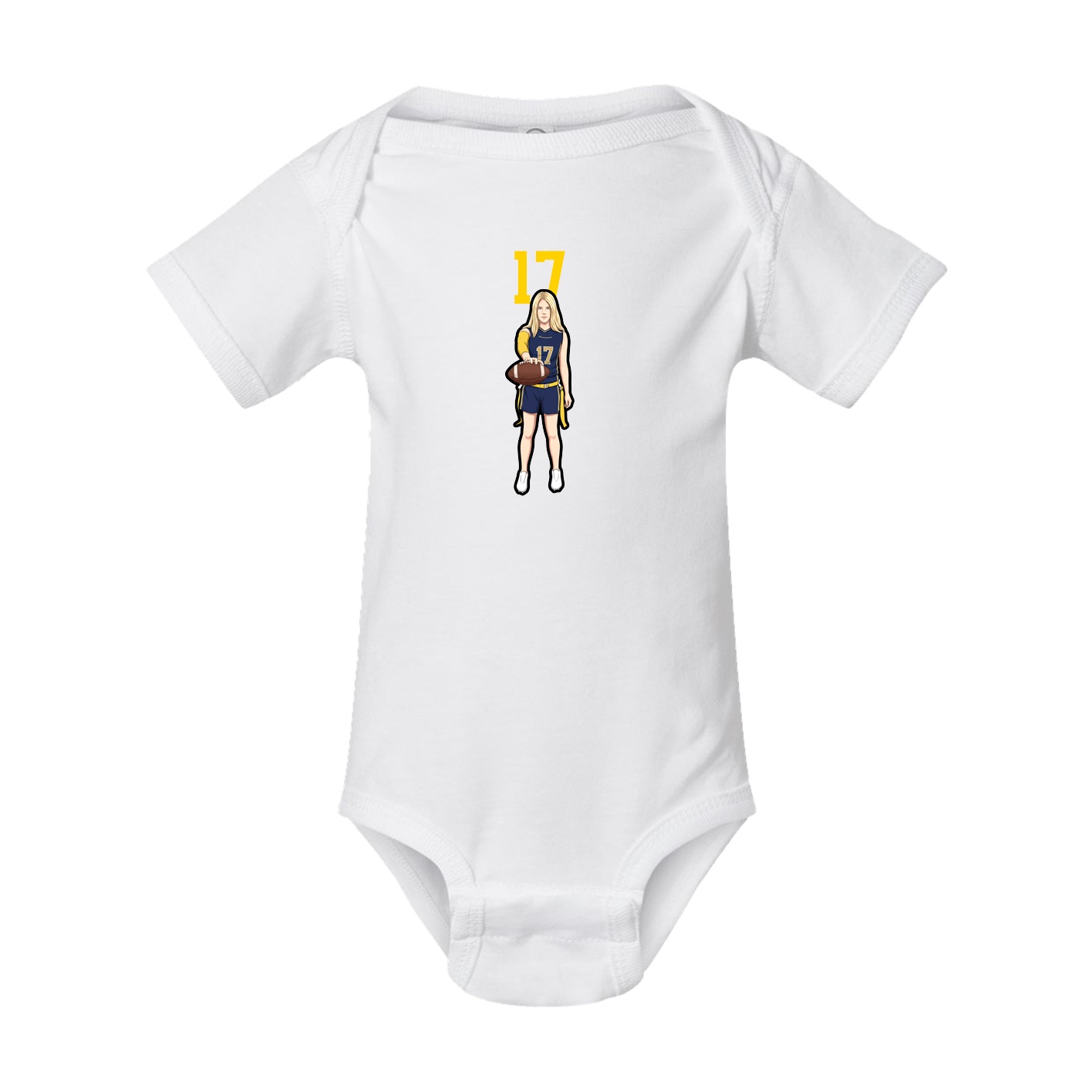 Baby Onesie — Number Top in White