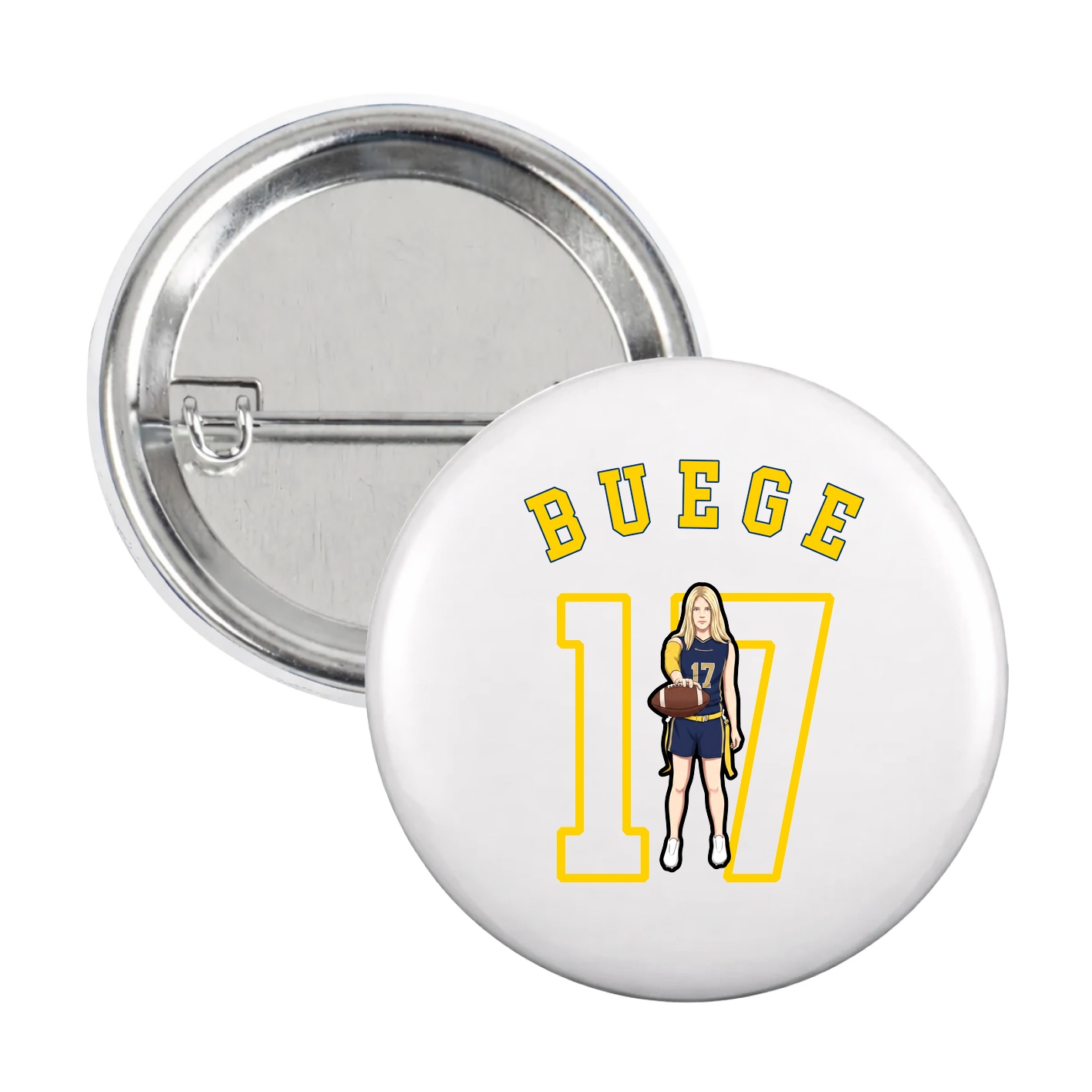 Game Day Button — Shirsey Arch in White