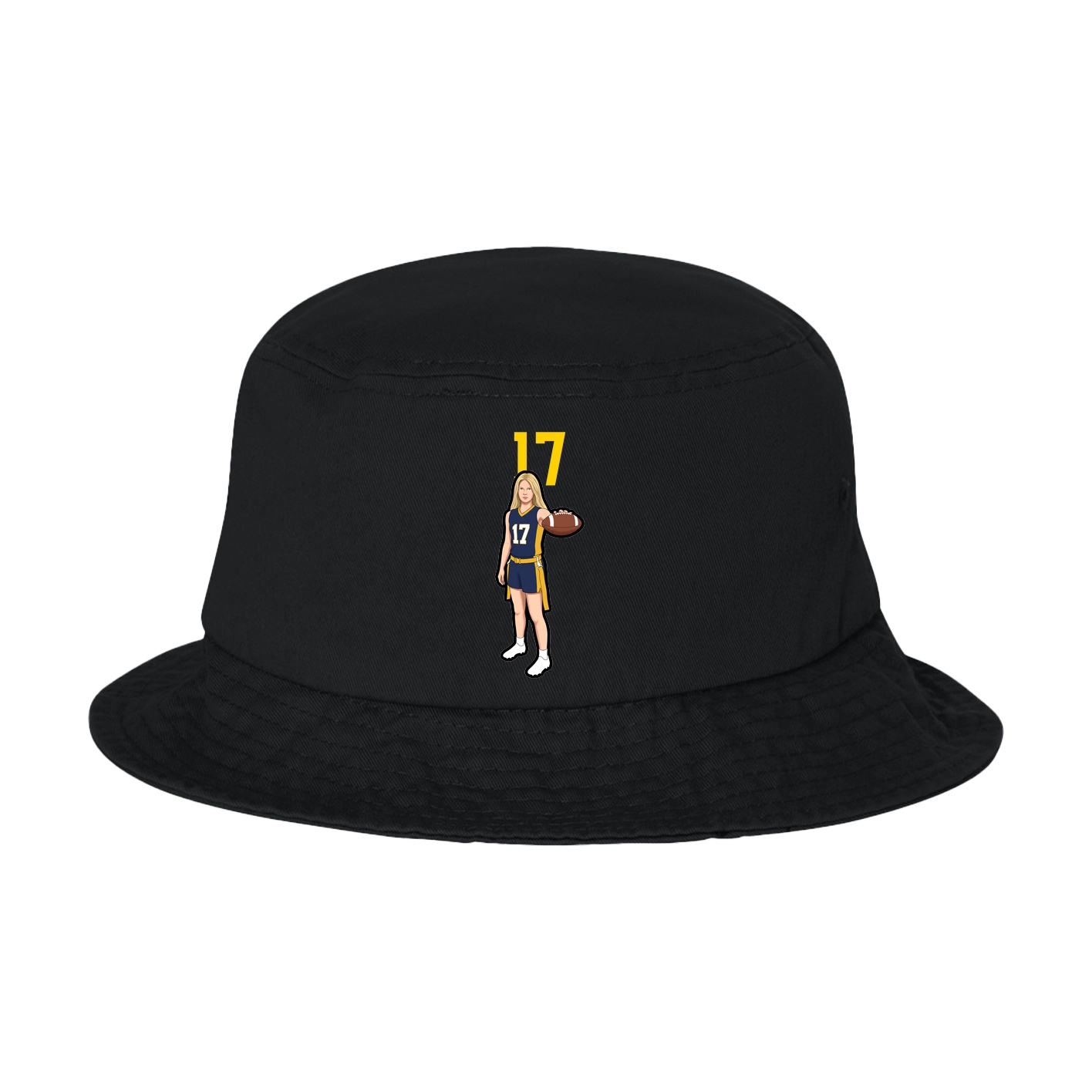 Bucket Cap — Number Top in Black