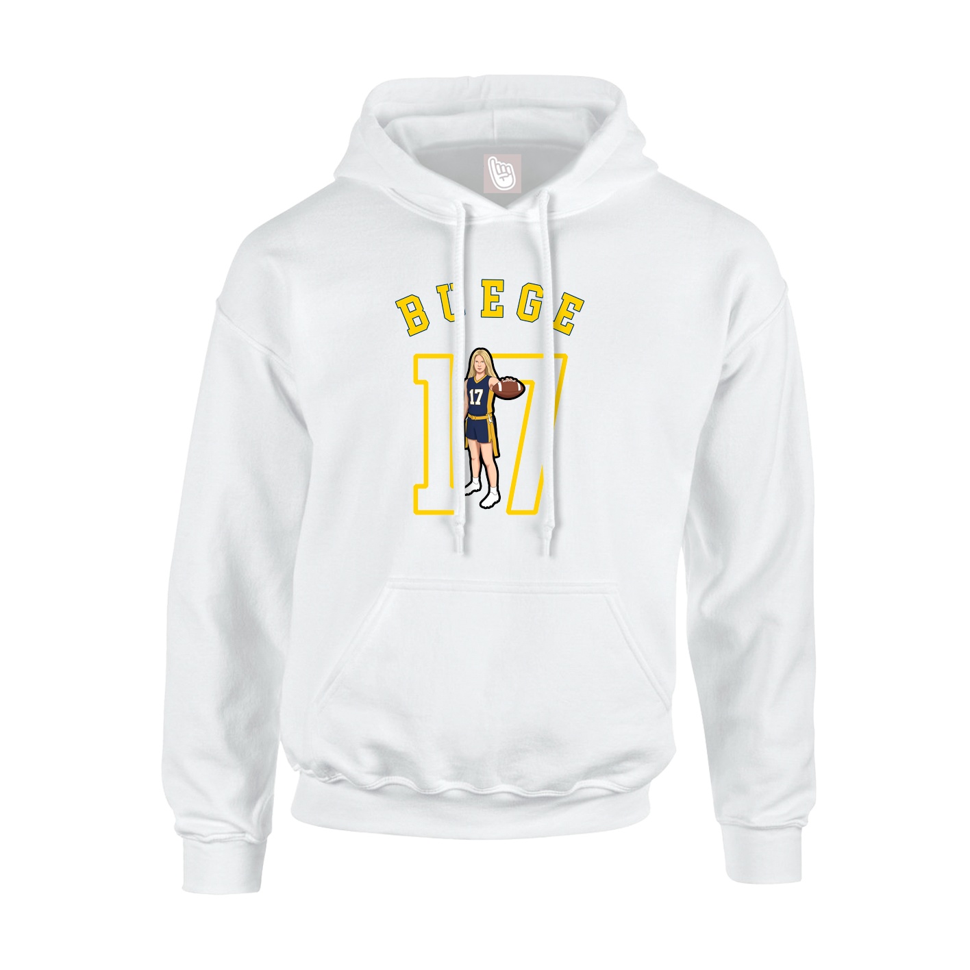 Youth Hoodie — Shirsey Arch in White