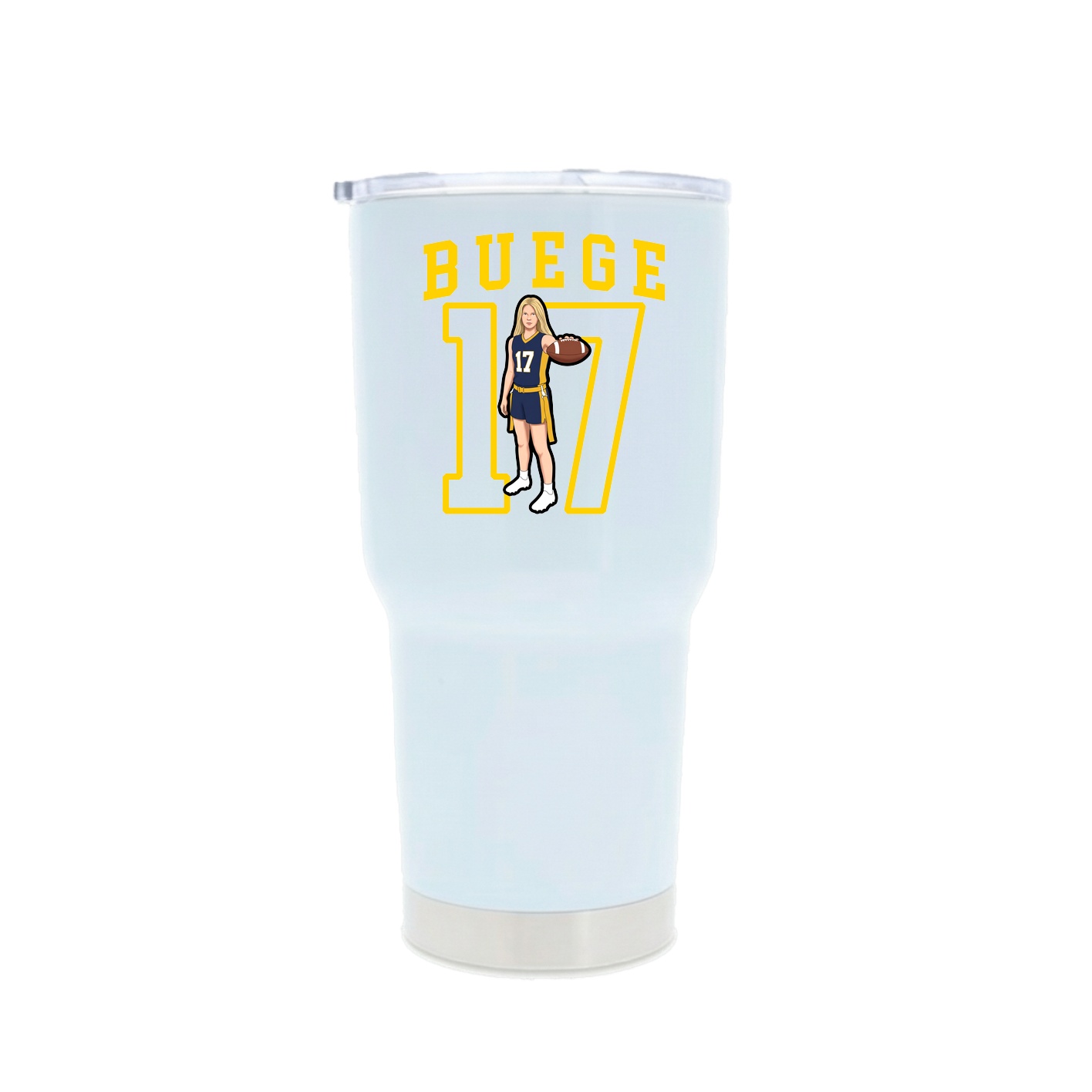 30oz Stainless Steel Tumbler — Shirsey in White
