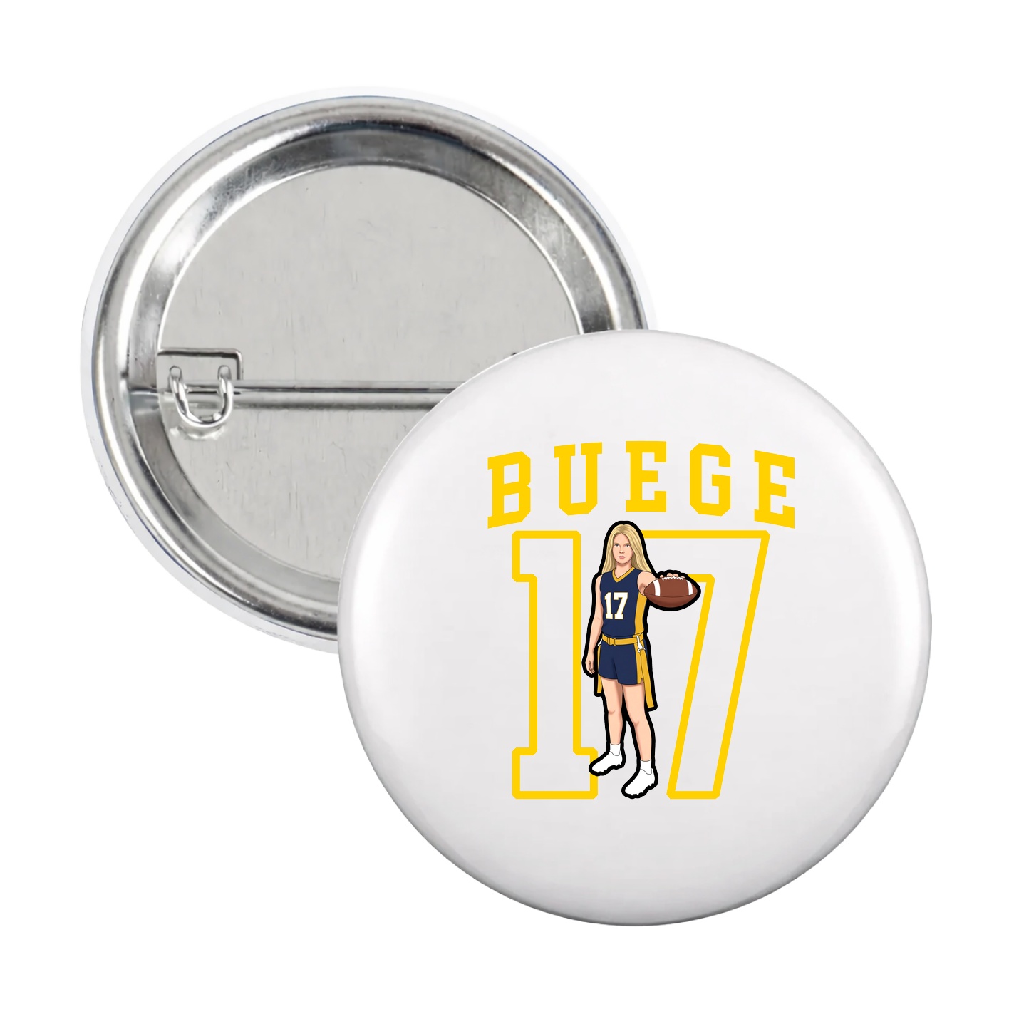 Game Day Button — Shirsey in White