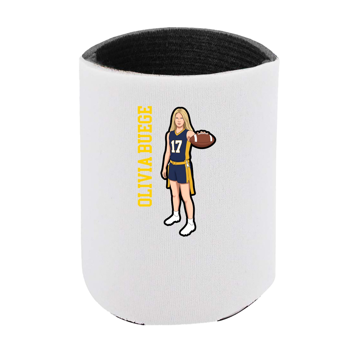 Can Holder — Name Vertical in White