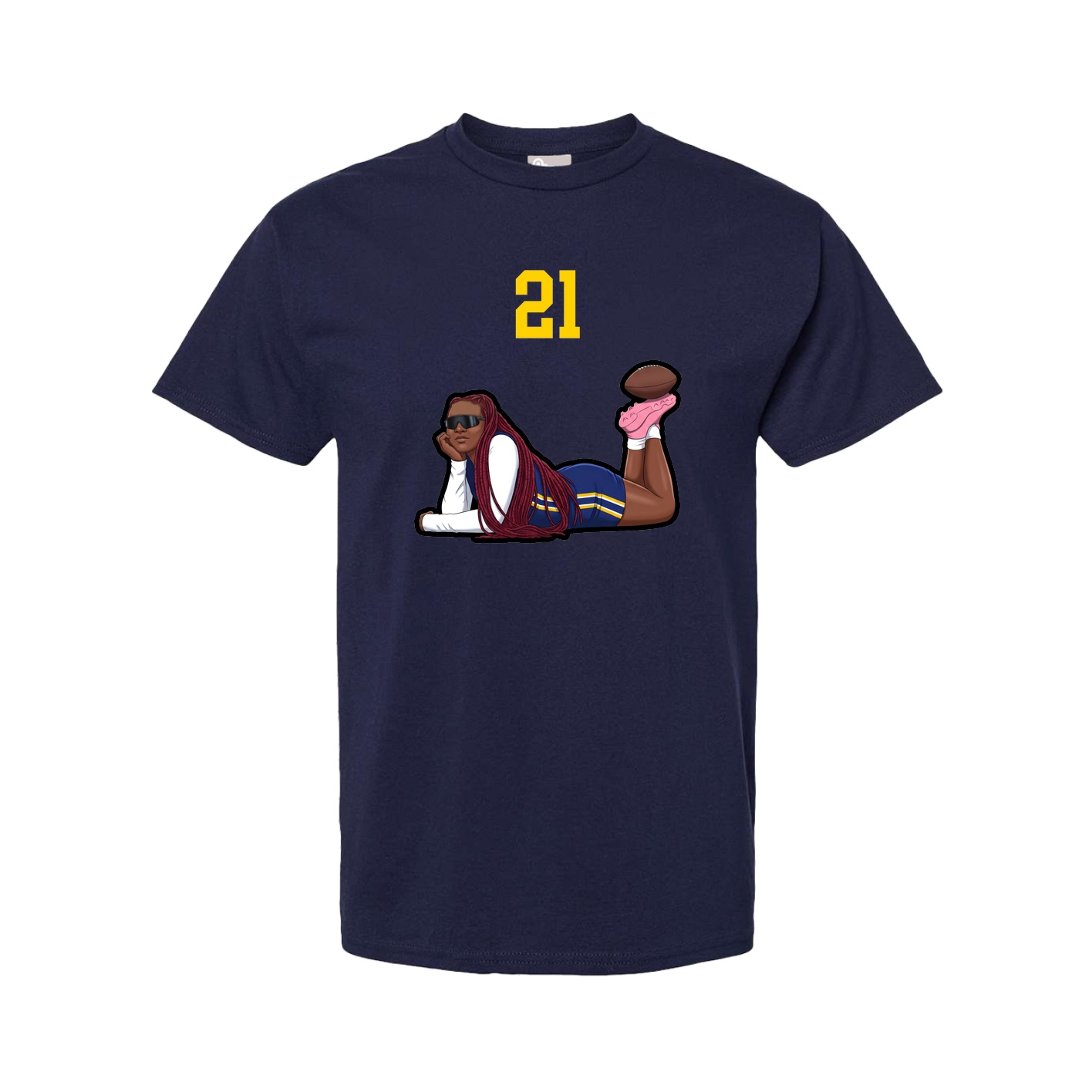 Youth Tee — Number Top in Navy