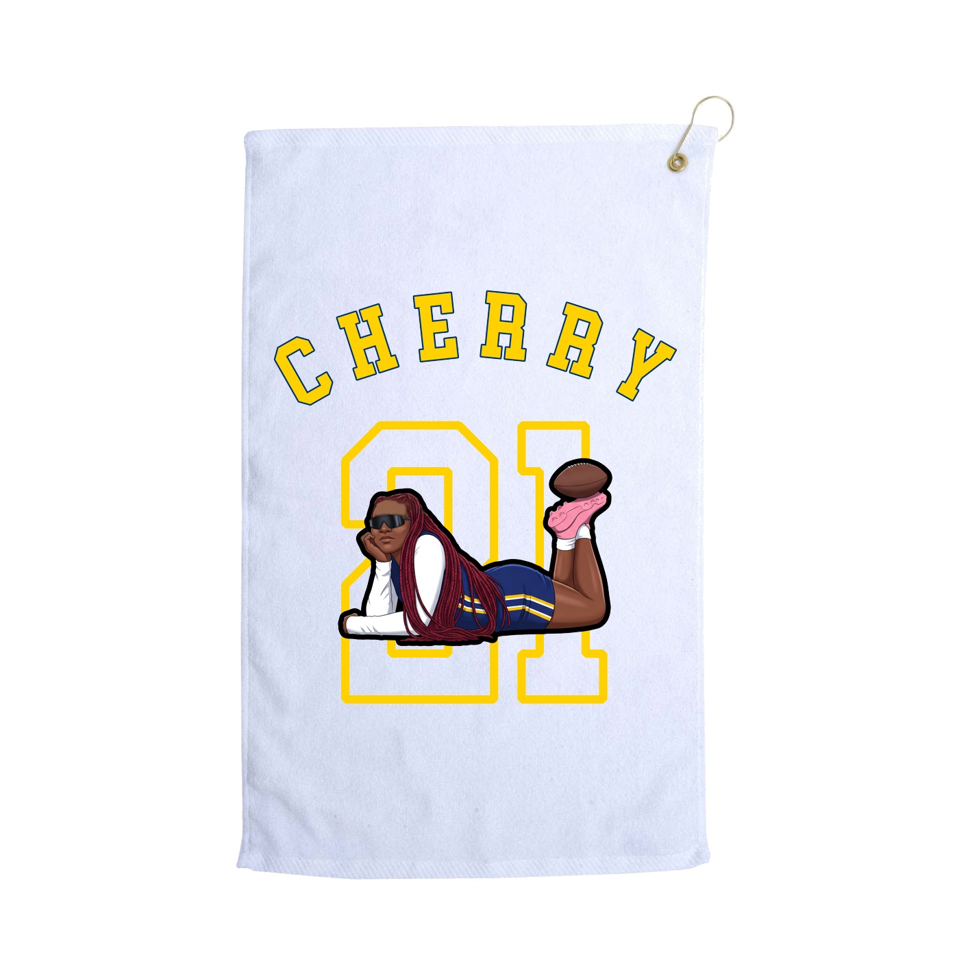 Golf Towel — Shirsey Arch in White